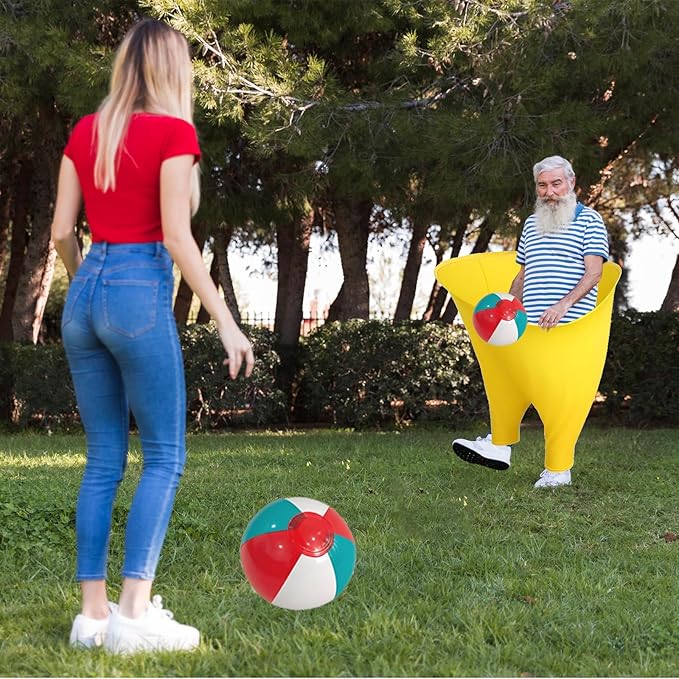 Granny Pants Yard Game Sets, 2025 New Giant Outdoor Party Game with 2 Bouncy Balls and 1 Pump for Family Reunion Games, Backyard Gatherings & Team Games