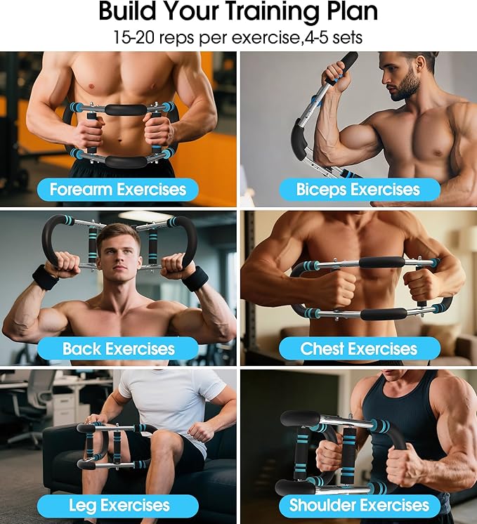 Twister Arm Trainer for Men, Adjustable 50-130Lbs Chest Workout Equipment, Arm Trainer, Twister Arm Trainer Portable Shoulder Strength Exerciser Machine for Fitness People