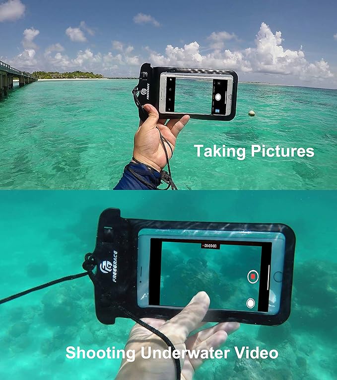 Freegrace Waterproof Dry Bag - Lightweight Dry Sack with Seals and Waterproof Case - Float on Water - Keeps Gear Dry for Kayaking, Beach, Rafting, Boating, Hiking, Camping and Fishing