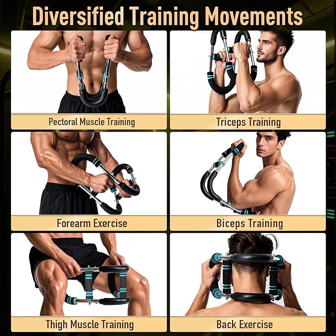 Twister Arm Trainer Pro - Adjustable Chest Workout Equipment & Arm Trainer Strengthen Chest, 2-in-1 Workout Bar