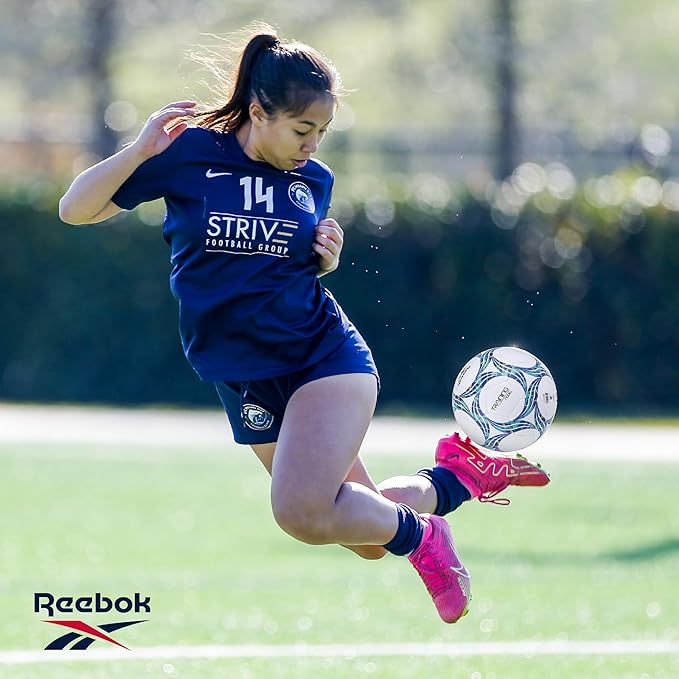 Reebok - Premium Soccer Ball, Advanced Build for Control & Durability, Size 5