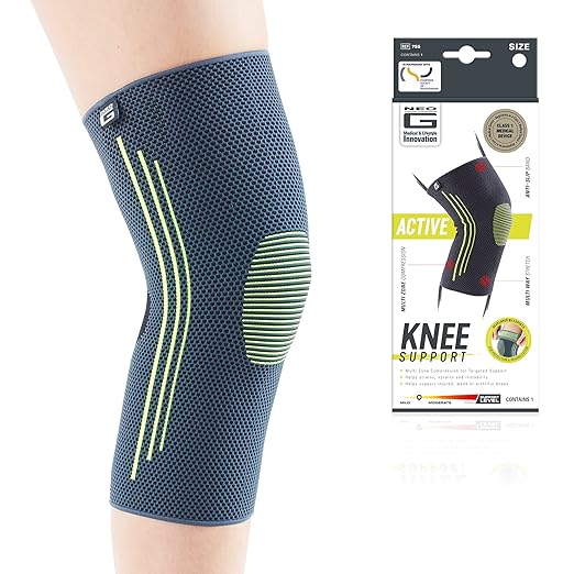 Neo-G Knee Compression Sleeve for Sports - Breathable, Lightweight, Elastic Knee Sleeve for running, Compression Knee Sleeve for knee pain, Meniscus Tear, Sprains, Strains, Injury Recovery - S