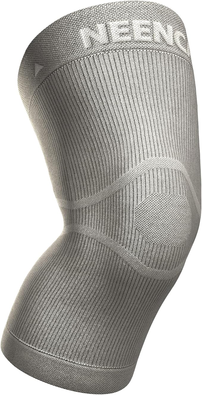 NEENCA Ultra-thin Knee Sleeve for Knee Pain, Lightest Knee Compression Sleeve with Graphene Ions Infused Fabric for Pain Relief, Swelling, Arthritis, Poor Circulation, Running, Sport- FSA/HSA Approved