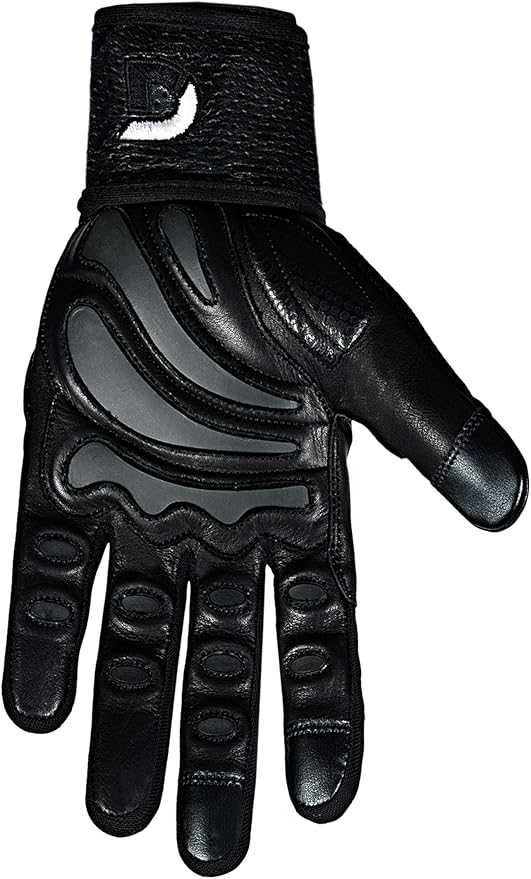 Elite Leather Gym Gloves with Built in 2" Wide Wrist Wraps Grip & Design for Weightlifting Power Lifting Bodybuilding & Strength Training Workout Exercises, Size : Small