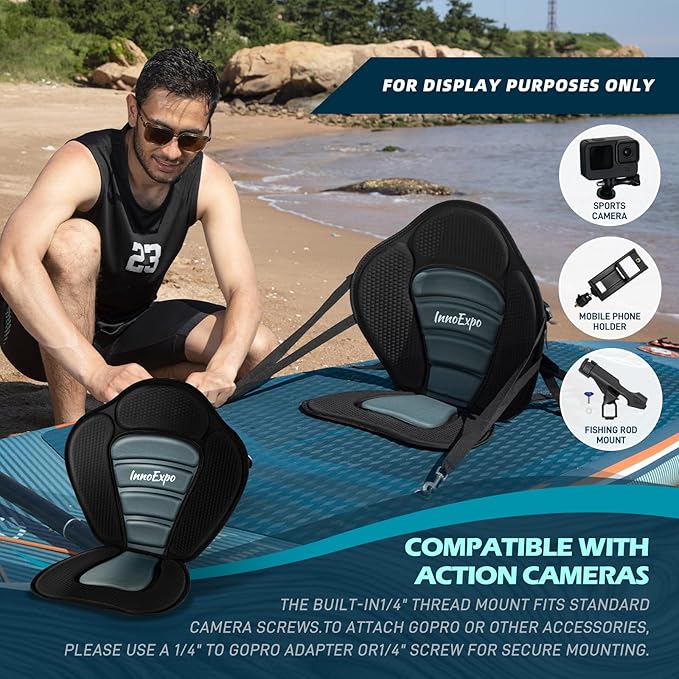 InnoExpo 11' Inflatable Stand Up Paddle Boards with Premium Accessories, Wide Stable SUP Paddle Board Design, Non-Slip Comfort Deck for Youth & Adults