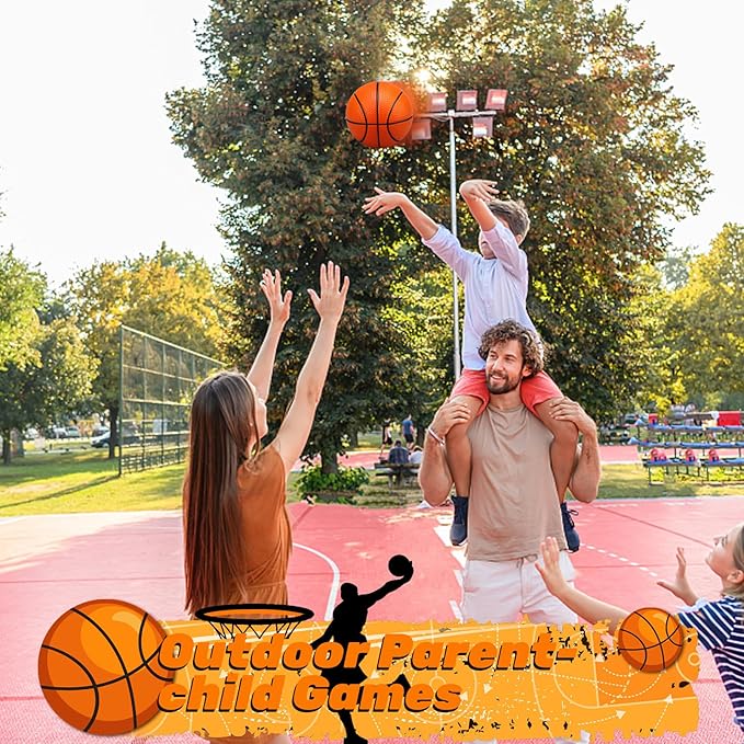 5" Mini Foam Basketball for Mini Basketball Hoop, Small Basketball for Over The Door Basketball Hoop, Replacement Balls for Kids Toddler Beach Indoor Outdoor Sport Game Gift Set 3 PCS ( Orange )