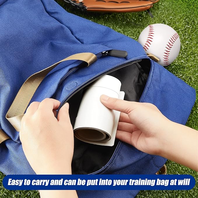 Baseball Pitching Rubber Thin Rubber Throw Down Pitcher's Mound Portable Pitching Mound Bases Plate Mat for Baseball Softball Pitcher Practice Drills Training Skill Camps