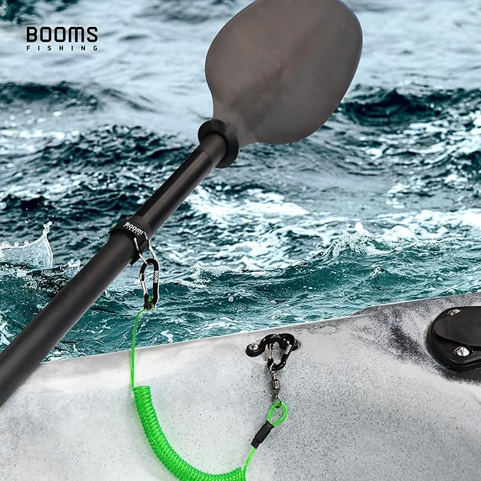Booms Fishing T02 Fishing Pole Tether, Kayak Paddle Leash, Paddle Board Fishing Accessories, Heavy Duty Fishing Lanyard for Fishing Tools/Rods/Paddles