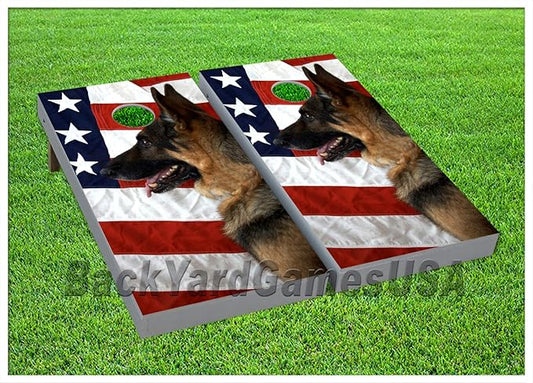 American Flag Series - Premium Cornhole Boards - Includes 2 Regulation Size 4' x 2' Cornhole Boards, and a Set of 8 Double Stitched Cornhole Bags