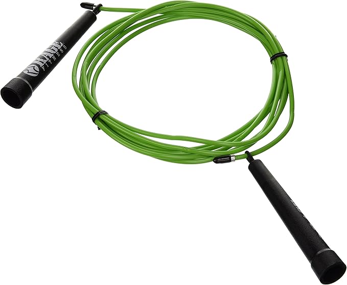 R2 Jump Rope - Green PVC Training Rope with Speed Bearing Handles