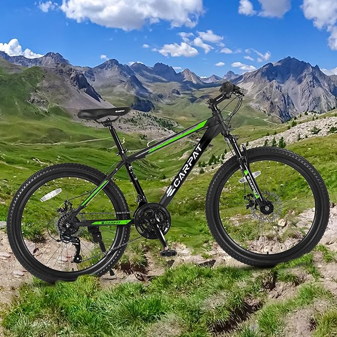 24/26/27.5 Inch Wheels Mountain Bike Shimano 21 Speeds with Mechanical Disc Brakes Aluminum/High-Carbon Steel Frame Suspension MTB Bikes Mountain Bicycle for Adult & Teenagers