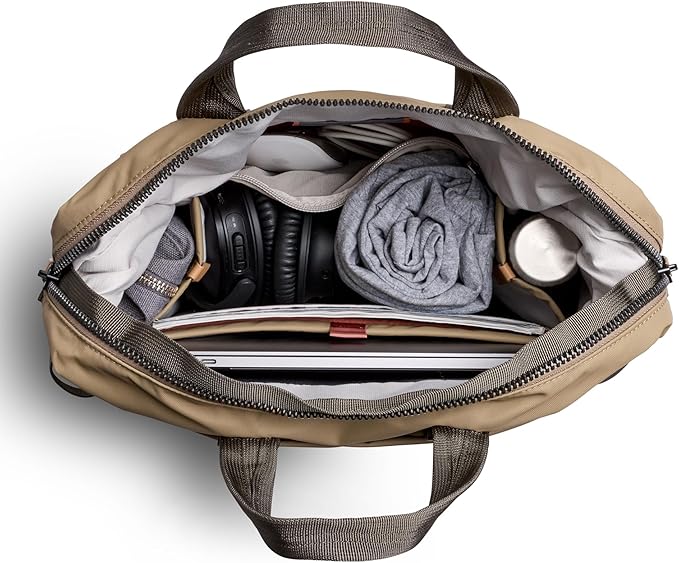 Bellroy Tokyo Totepack, water-resistant woven convertible backpack and tote bag - Khaki