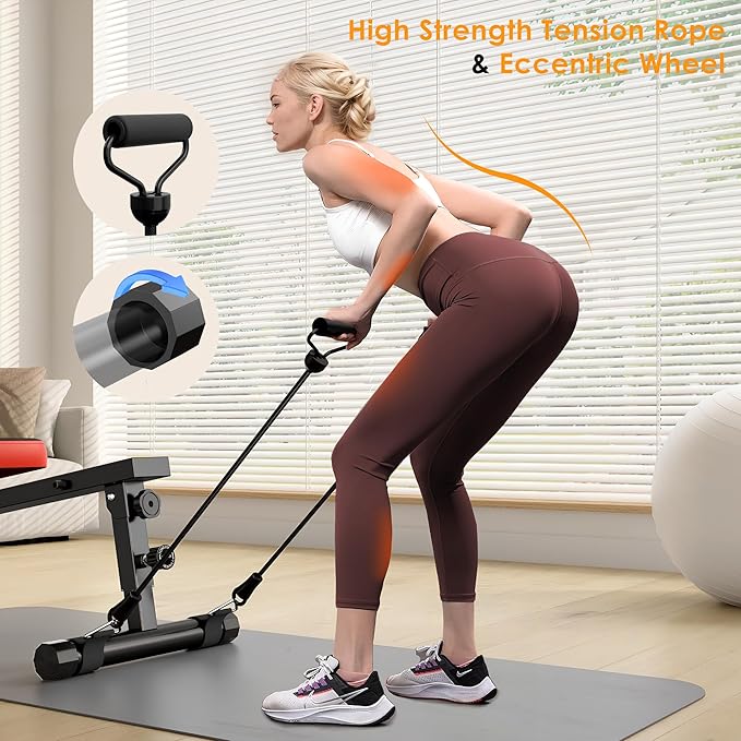 soges Rowing Machine for Home,Indoor Exercise Rower Machine with Digital Monitor,12 Levels Adjustable Resistance Portable Rower w/Wheels,400LBS Weight Capacity Gyms Fitness and Cardio Training,Black