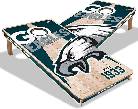 YouTheFan NFL 2’ x 4’ Professional Wood Cornhole Game