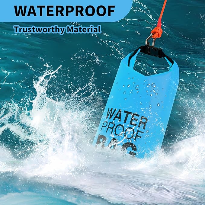 500D Sand Anchor for Small Boats, Power Watercrafts, 2 in 1 PWC Jet Ski Anchor Kit with Adjustable Buoy, Waterproof Dry Bag for Jet Ski, Kayak, Boat, Hiking Foldable Sandbags