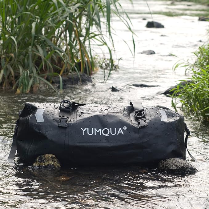Waterproof Duffel Bag, Large Duffle Bag for Travel Heavy Duty Dry Bag with Durable Strap & Handle for Outdoor Motorcycle Boating Rafting Kayaking Paddleboarding