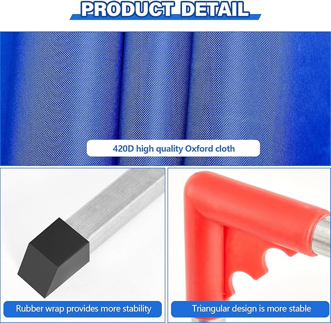 5 Pcs 55" x 29.5" Table Tennis Barrier with 420D Oxford Cloth Table Tennis Baffle for Quicker and Easier Pick up Balls Table Tennis Surround Block for Table Tennis Court