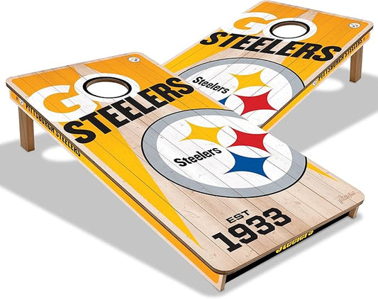 YouTheFan NFL 2’ x 4’ Professional Wood Cornhole Game