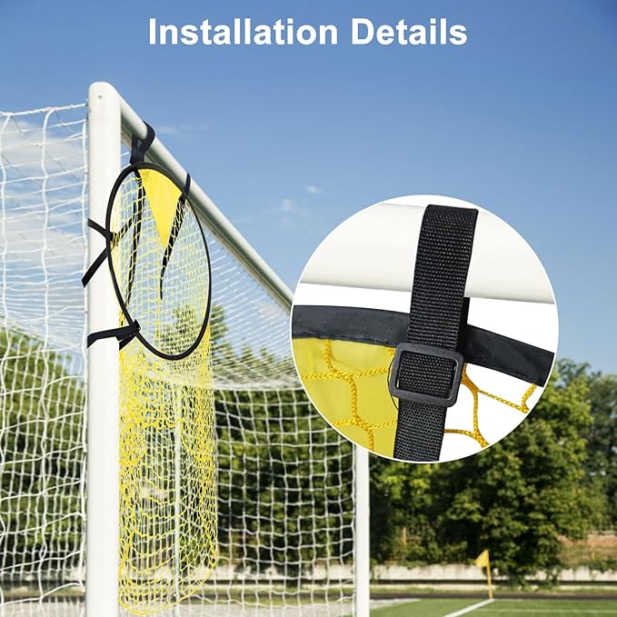 Soccer Targets for Goals Training: Soccer Goal Target Nets for Shootings Accuracy Training - Football Shooting Accuracy Practice Equipment 2PCS