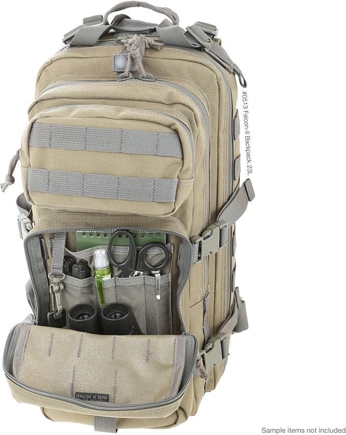 MAXPEDITION Falcon-II Backpack, 23L Tactical Backpack, Survival Pack, Bug Out Bag, MOLLE Go Bag for EDC, 0513