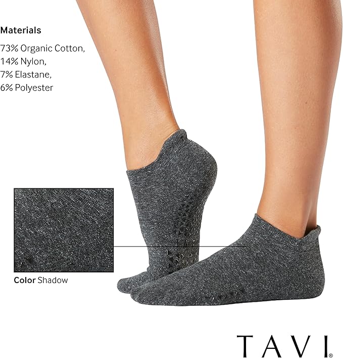 TAVI Women’s Savvy Grip Socks, Multi-Pack - Pilates Socks with Grips for Women, Slipper Socks for Pilates, Yoga, and Ballet
