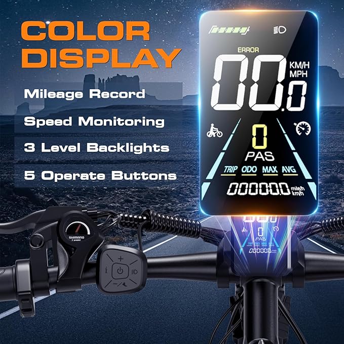 Electric Bike for Adults with Peak 1500W, 80Miles 32MPH Commuting Electric Mountain Bike, 48V 17.5Ah Removable Battery 21-Speed Disc Brakes, 29" Tires and Front Suspension