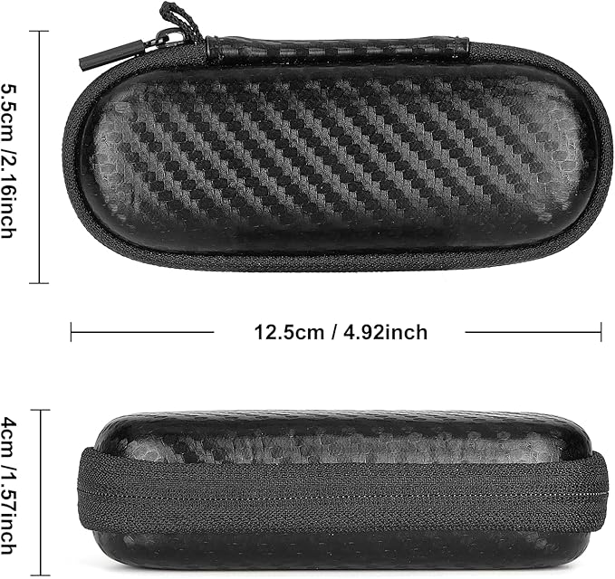 Case for Kardiamobile EKG Monitor, Compatible with Kardiamobile EKG Heart Monitor, Hard Travel Box for Alivecor Kardia Mobile 6L, Pill Box and Carabiner Clip Included