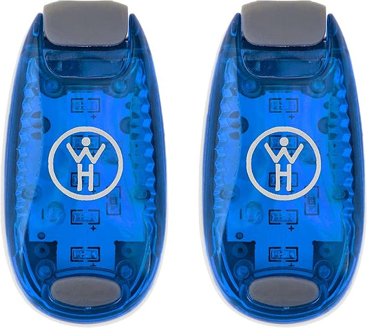 LED Safety Light 2 Pack - Nighttime Visibility for Runners, Cyclists, Walkers, Joggers, Kids, Dogs, Relays & More - Clip to Clothes Strap to Wrist, Ankle, Bike, Collar, or Just About Anywhere!