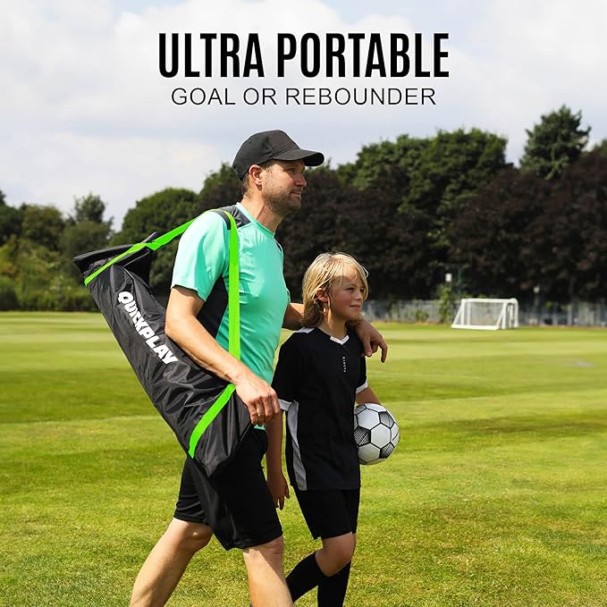 QUICKPLAY Spot Target Soccer Rebounder | Weather-Resistant Rebound Net with Carry Bag | Great for Passing, Receiving, and Trapping Practice | Ideal for Team or Solo Training