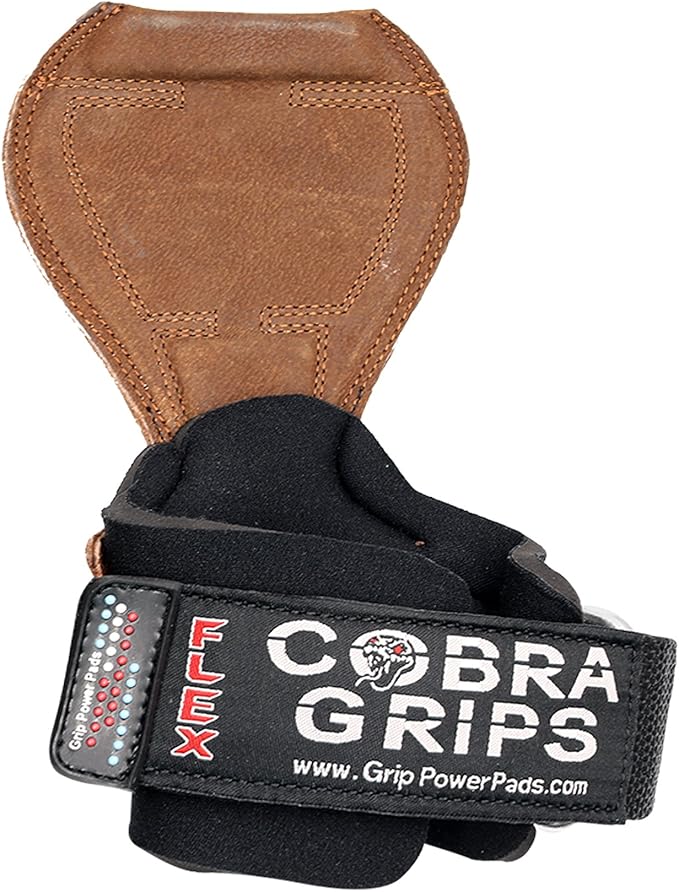 2018 Cobra Grips Flex Model Weight Lifting Gloves Heavy Duty Straps Alternative Power Lifting Hooks for Deadlifts with Padded Wrist Wrap Support Bodybuilding