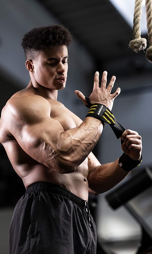 Fitgriff® Lifting Straps & Wrist Wraps (Bundle) Superior Support for Weightlifting & Gym Workouts - for Men and Women