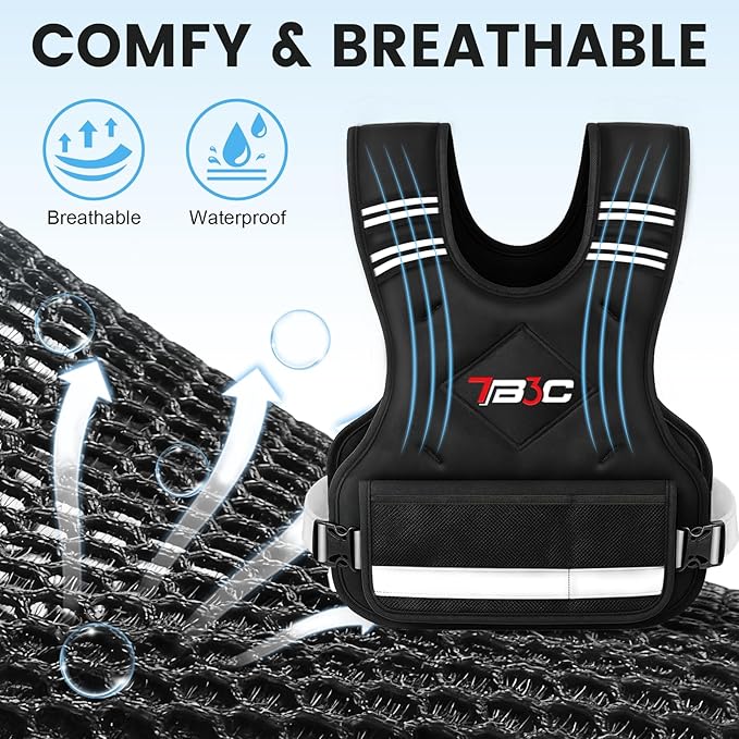 Adjustable Weighted Vest for Men and Women,04-10lb/11-20lb/20-32lb Vest with 6 Ironsand Weights for Strength Training,Body Weight Vest Exercise Set for Running, Walking and Home Workouts