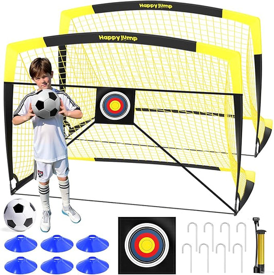 Soccer Goal Pop Up Foldable Soccer Net for Backyard 7x5FT,5x3.6FT,4x3FT,3x2.2FT