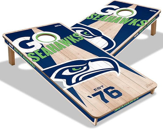 YouTheFan NFL 2’ x 4’ Professional Wood Cornhole Game