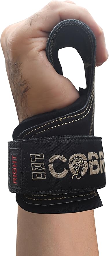 Cobra Grips PRO Weight Lifting Gloves Heavy Duty Straps Alternative Power Lifting Hooks for Deadlifts Adjustable Neoprene Padded Wrist Support Bodybuilding