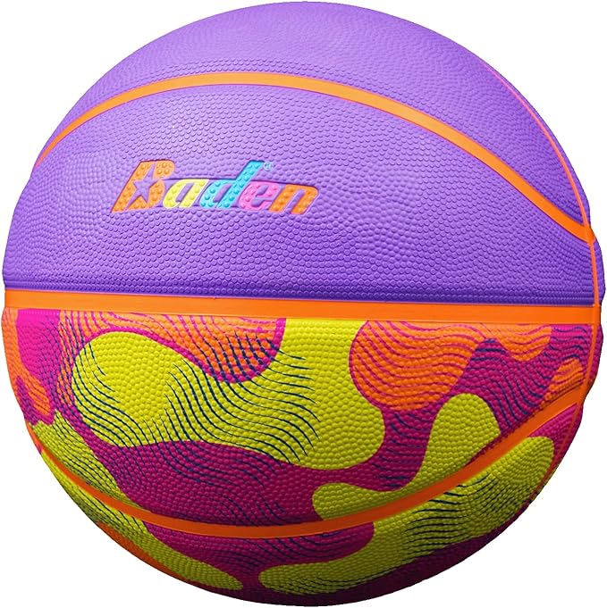 Baden | Legend Lifestyle Collection | Fun Design Outdoor Rubber Game Basketball | Youth & Adult Size 5,6,7