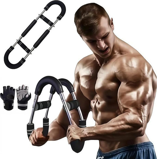 Twister Arm Trainer for Men, Adjustable Arm and Chest Muscle Trainer, 20-60lb 40-90lb 70-110lb Chest Workout Device, Detachable Portable Spring Resistance for Home Gym, Upper Body Workout Equipment
