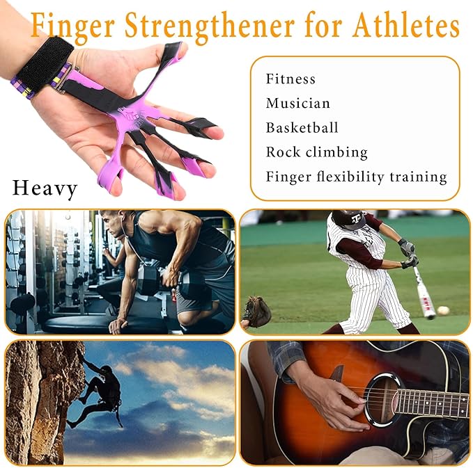 Grip Strength Trainer with Forearm Strengthener, Hand Grip Strengthener, Hand Extension Exerciser, Stress Relief Ball and Hand Grip Strengthener for Muscle Building and Injury Recover(5 PCS)