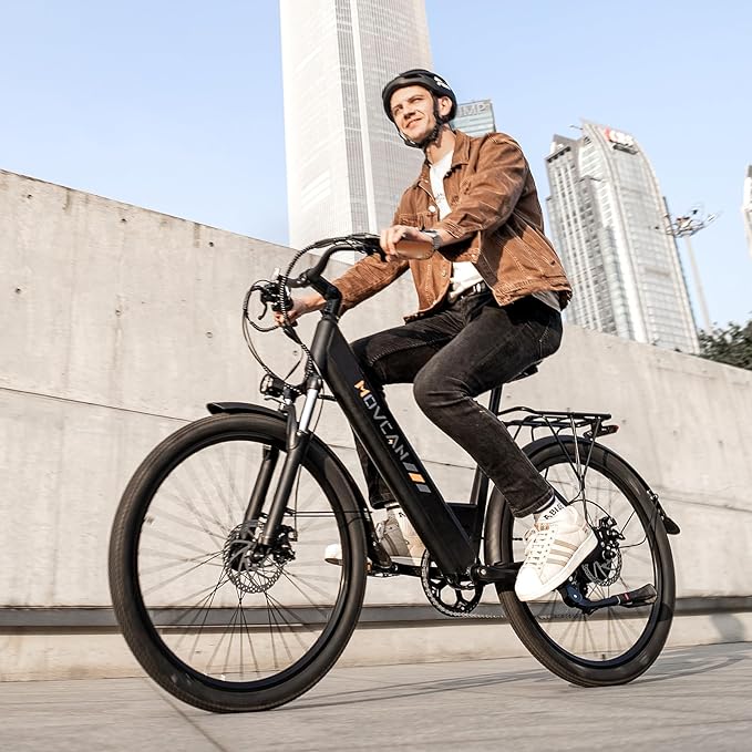 V80 Electric Bike, 1000W Motor 28MPH Ebike, 48V 13Ah Removeable Battery, 26'' City Cruiser Adult Electric Bicycles up to 70 Miles