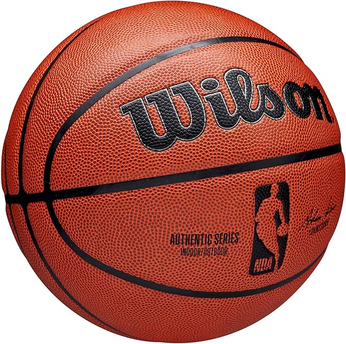 WILSON NBA Authentic Indoor/Outdoor Basketballs - Size 3, Size 6 and Size 7