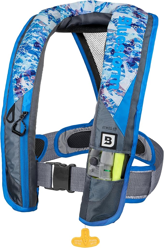 BLUESTORM Atmos 40 Automatic/Manual Inflatable PFD Life Jacket for Adults | US Coast Guard (USCG) Approved Life Vest
