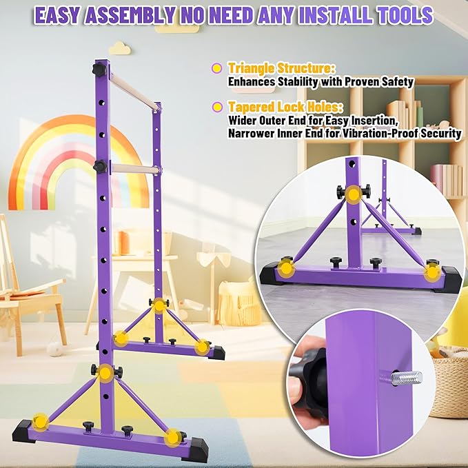 Adjustable Ballet Barre,Portable Dance bar,Fitness Equipment for Dance & Balance Excercise,Super Sturdy for Balance Workout,Weight Limit 250 LBS