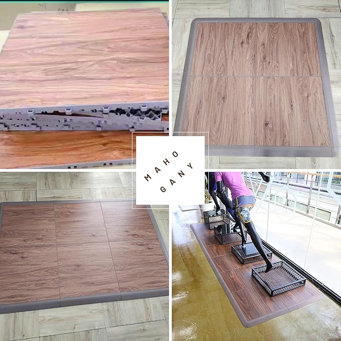 Dance Floor Tiles, Interlocking Dance Floor Tiles for Ballet, Tap, Jazz, and Irish Dance | Portable Dance Floor Tiles for Indoor Dance Flooring