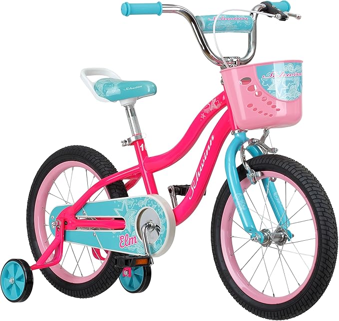 Schwinn Elm and Koen Bike or Balance Bike, 12-20 Inch Bike for Kids Ages 2-13, Black, Blue, Red, Teal, Pink or Purple, SmartStart Ergonomic Design, Adjustable Seat Grows with Child, Training Bicycle