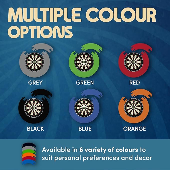 | Dartboard Surround Durable Lightweight EVA Jigsaw Ring Design, Multiple Colours