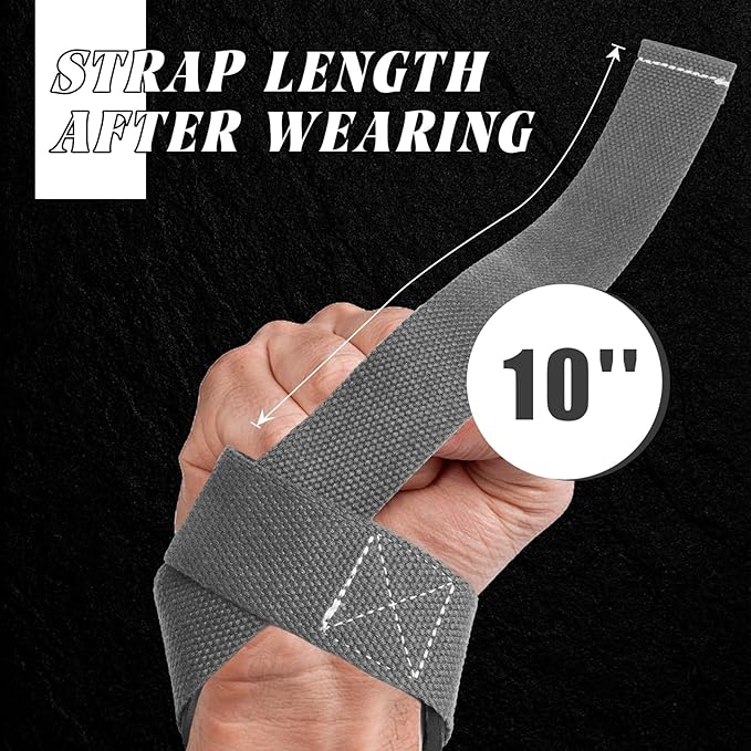 Lifting Straps, Lifting Wrist Straps for Weightlifting, Weightlifting Straps with Padded Neoprene, Gym Straps for Strength Training, Bodybuilding, Weight Lifting Straps for Men and Women