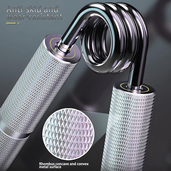 Hand Grip Exerciser Strengthener,Resistance Levels 50-450Lbs,Grip Strength Trainer,Non-Slip Gripper,Heavy Duty Grip Enhancer