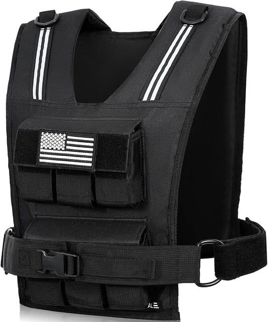 BAGAIL Weighted Vest Men, 20lbs/30lbs/40lbs Adjustable Weighted Vest for Woman with Removable Iron Weights, Women’s Weight Vest for Walking, Rucking, Running, Strength training