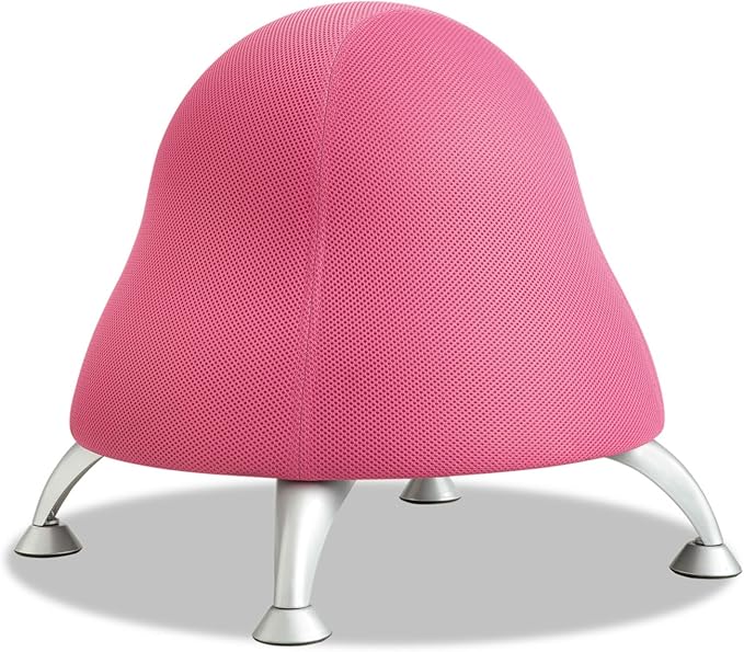 Safco Products 4755PL Runtz Ball Chair, Pink, Anti-Burst Exercise Ball, Active Seating