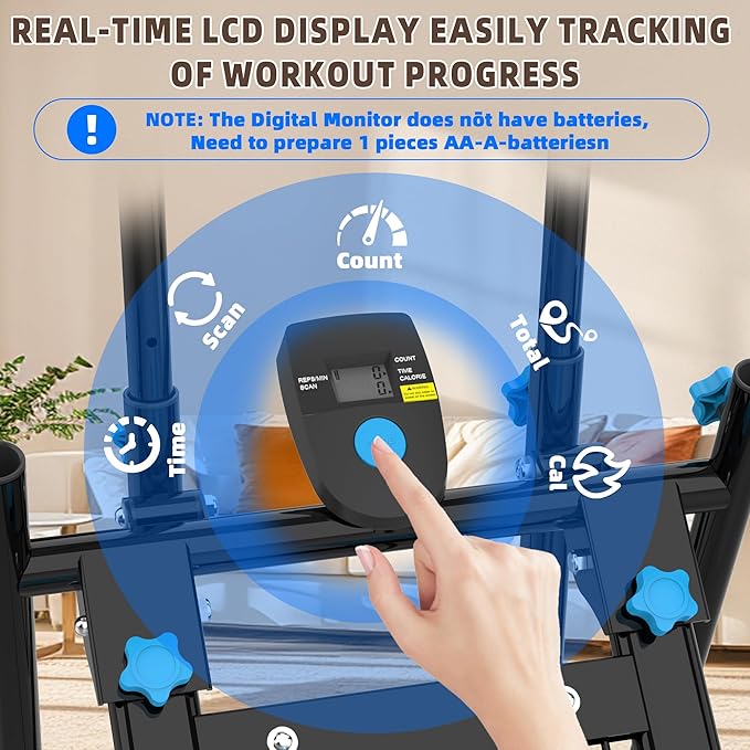 Stair Stepper for Home Gym, Vertical Stair Climber Cardio Exercise Machine for Full-Body Workout,Steppers for Exercise at Home Adjustable Handlebar & Pedals with 330LBS Loading Capacity
